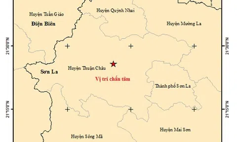 Động đất 3,0 độ richter gây rung lắc tại Sơn La