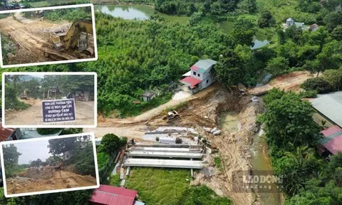 Cầu độc đạo ở Tuyên Quang xây dựng ì ạch, dân vất vả lưu thông